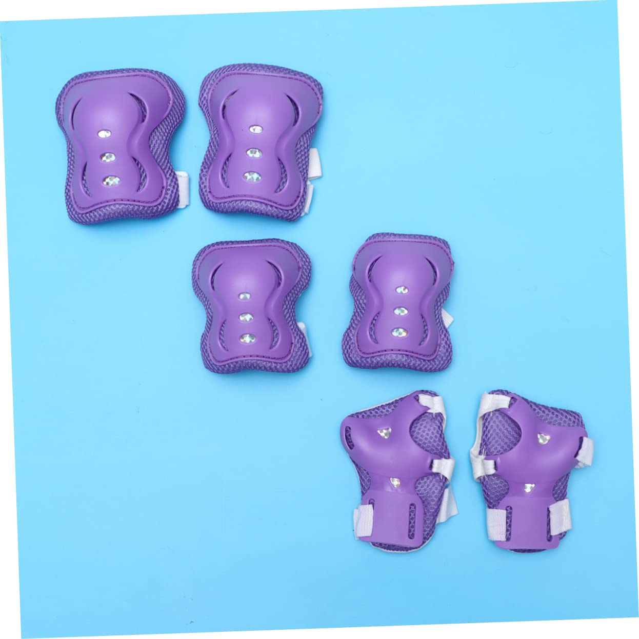 GANAZONO Cycling Elbow Pads Wrist Guard Set 6pc Sports Protective Gear for Boys and Girls and Children