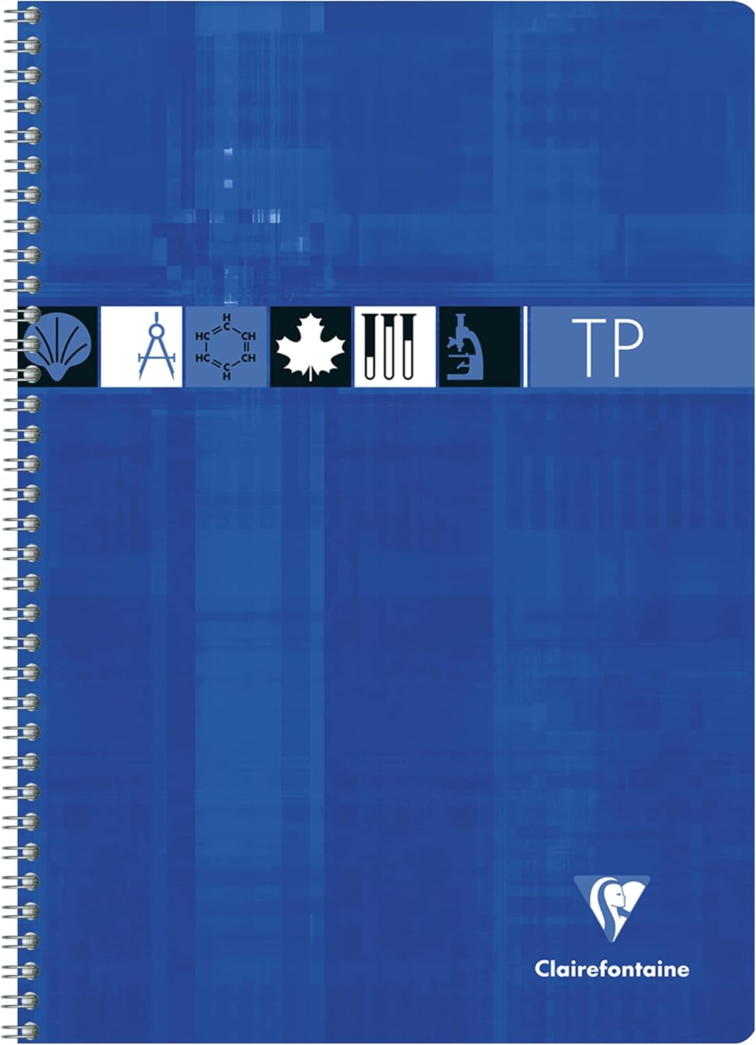 Clairefontaine 8937C Set of 10 Spiral Notebooks for Practical Work, A4 21x29.7cm, 80 Seyes Ruled Pages 90 g, Plain White 125g - Image 4