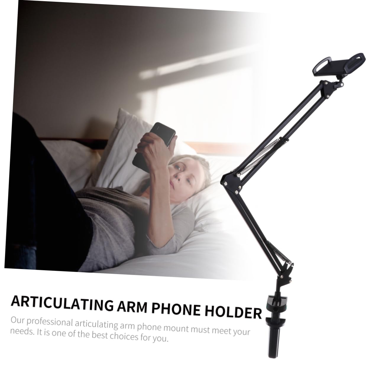 Clip para Soporte Teléfono Brazo Articulado Rotación Tableta Soporte Celular