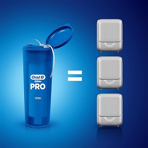 Miniatura 7 de Oral-B Glide PRO - Kit de inicio de hilo dental recargable, 393.7 ft