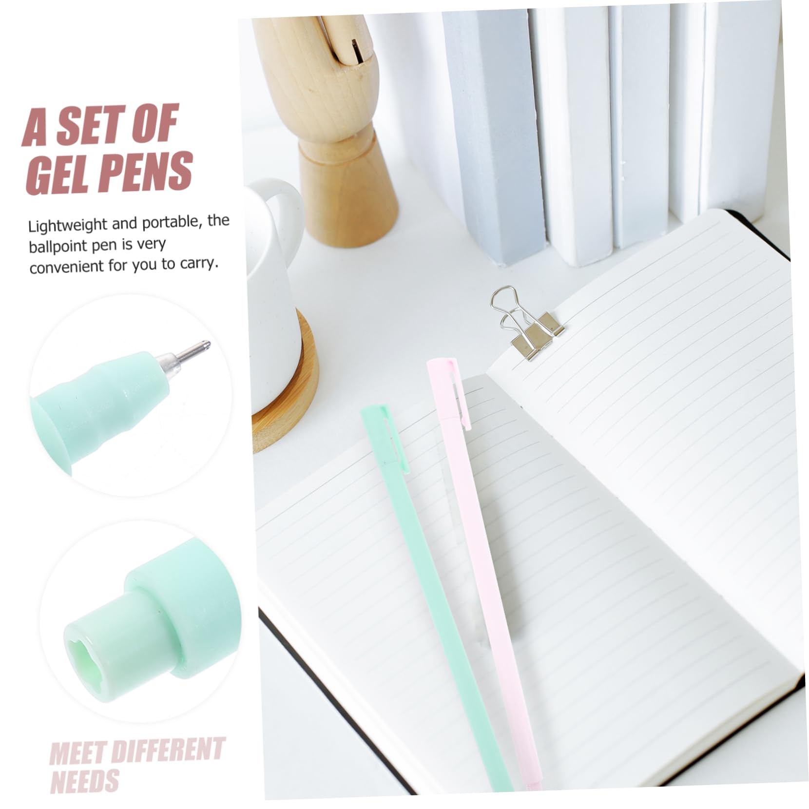 Gadpiparty 2 Ensembles Stylos Gel Créatifs Stylos À Encre Colorée Pour Écriture Idéaux Pour École Bureau Et Usage Familial Design Pratique Et Confortable 40 Pièces * 2