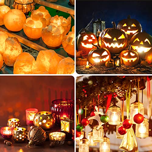 Christmas Village Light Accessory Cord with 6 LED Bulb, 11.5 ft C7 LED Lamp with Dual Fuse and On/Off Switch Plugs for Christmas Village House Crafts Pumpkin Lights(1 Pack) - Thumbnail 6