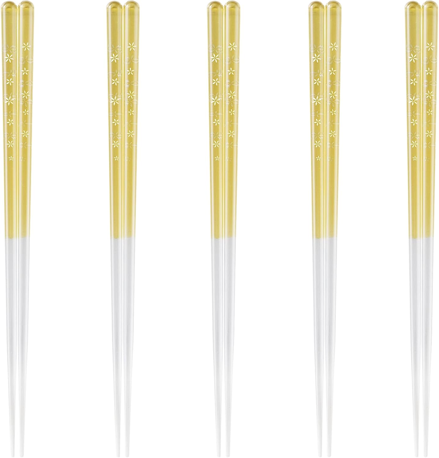 J-kitchens PID584448 Japanese Food Chopsticks, Set of 5 Pairs, Material: AS Resin, Chopsticks, Dishwasher Safe, Made in Japan