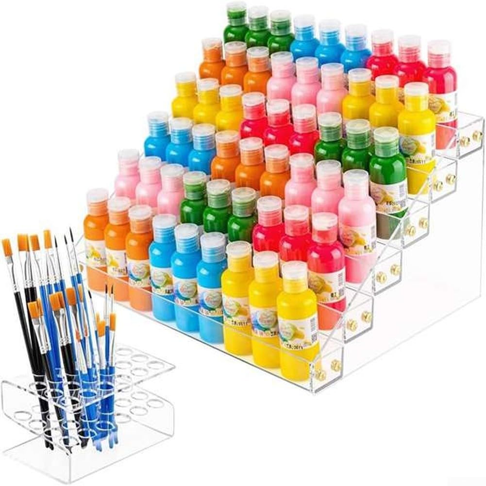 Organizador Acrílico Transparente 6 Niveles para Pinturas