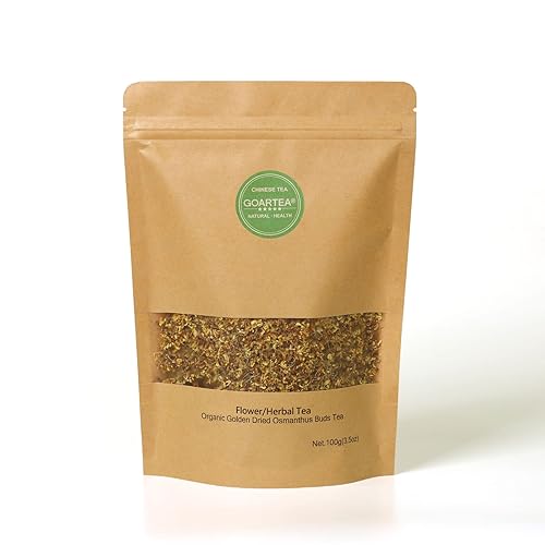 Miniatura 6 de GOARTEA 100 g / 3.5 oz Natural Dulce Osmanthus Flor Té Fragante Osmanthus Flor Herbaria Seca Brotes