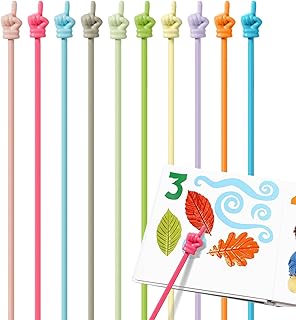 Dumero 10pcs Finger Pointer For Classroom, Reading Pointers For Kids, Hand Pointing Stick, Teaching Finger Class Pointer For Teachers, Classroom Teacher Must Haves Supplies Essentials