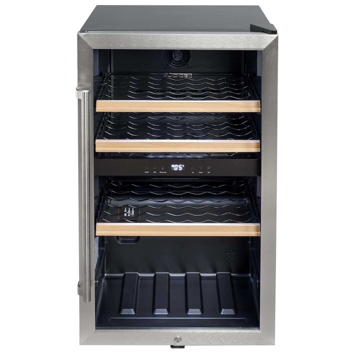 Jocel Vinoteca JCAV003621, 116 Litros, capacidad 49 botellas, Clase eficiencia G, Color Negra