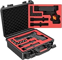 Vista 1 de Lockable Handgun Case for Glock Gen6, TSA Gun Case for G17/G19/G20/G21/G22/G23/G31/G32/G37/G38/G43/G45, Waterproof Gun Case with Foam, Pistol Case