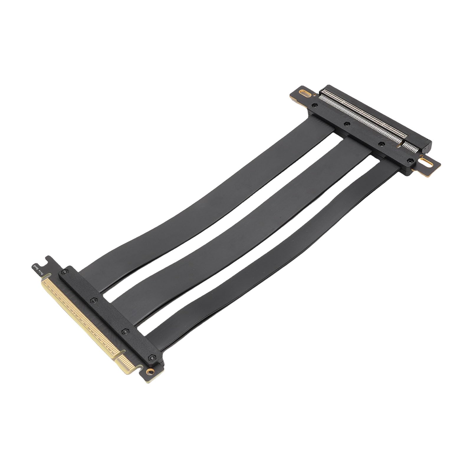 Cryfokt Elastyczna Karta Przedłużacza PCIe 5.0 X16 Łatwe Zarządzanie Kablami Karta Graficzna GPU Gen 5 dla ITX, 128 Gb/s, Czarna (40cm)