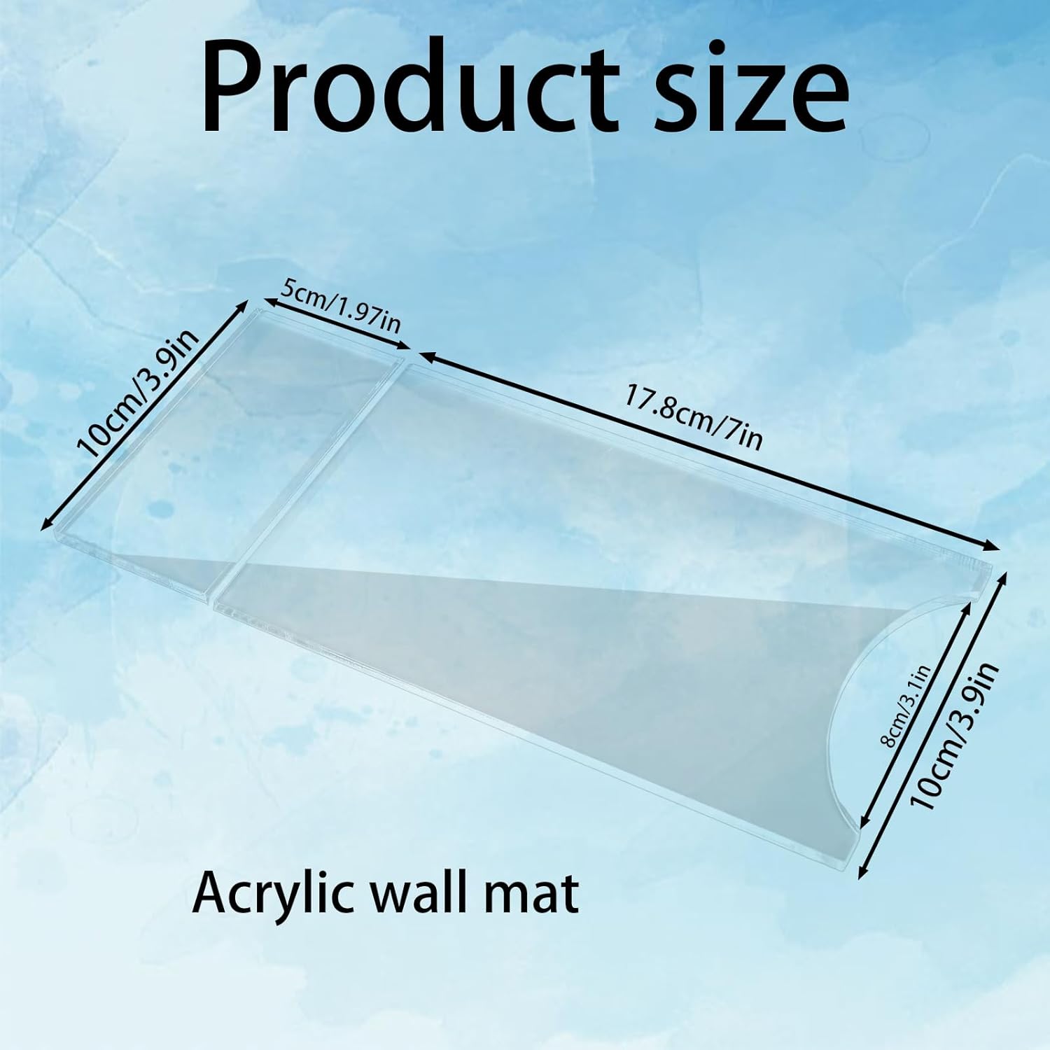 6 Pcs Clear Couch & Bed Stoppers, Universal Behind Couch Wall Spacers to Prevent Sliding for Maintain Outlet Access Prevent Wall Damage & Fire Hazards from Heaters