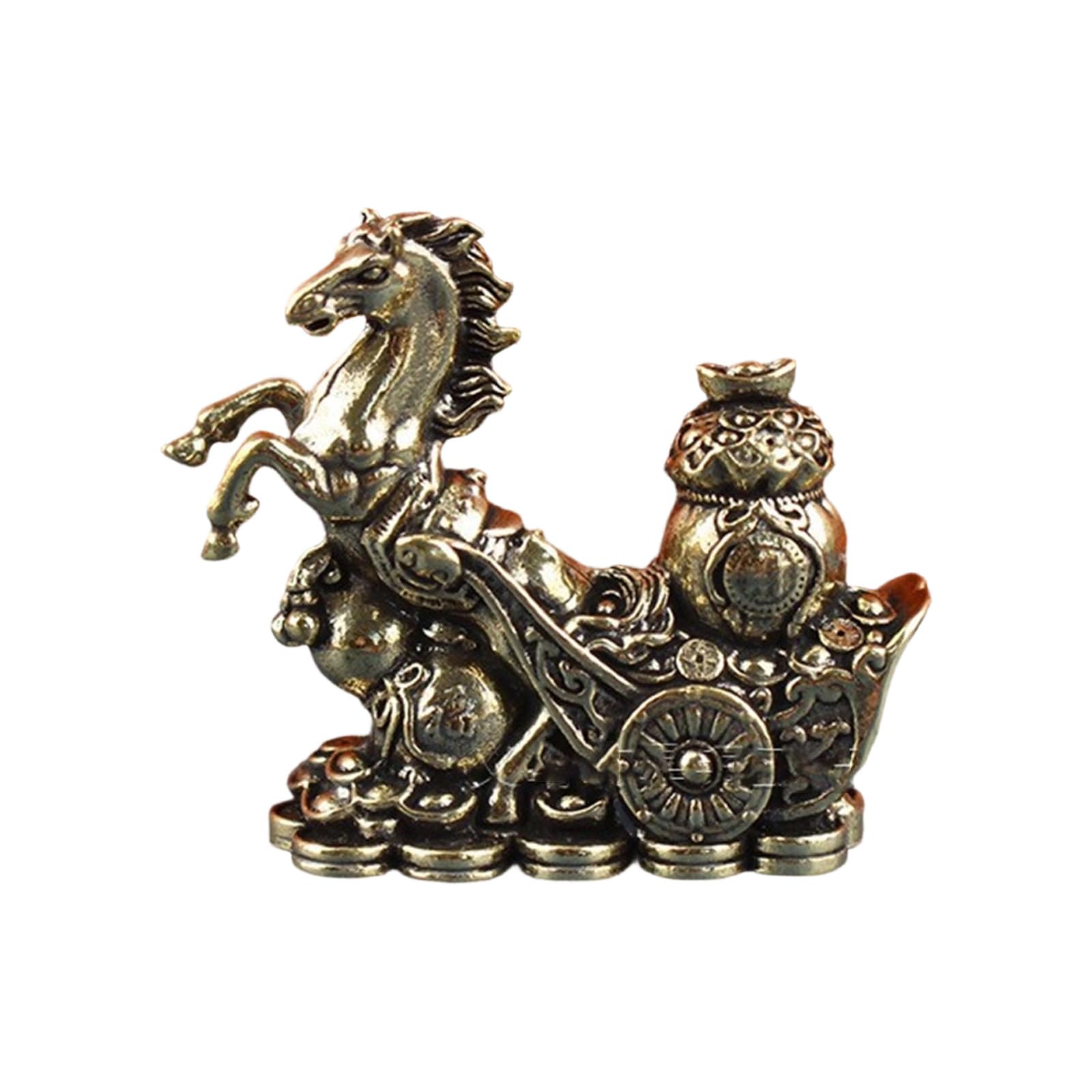 Osniyaw Women's D Horse Statues Metal Handmade Horse Figurine Sculptures Home Ecor Table Ecoration Collectible Figurines Gift Men Animal Statue Sculpture