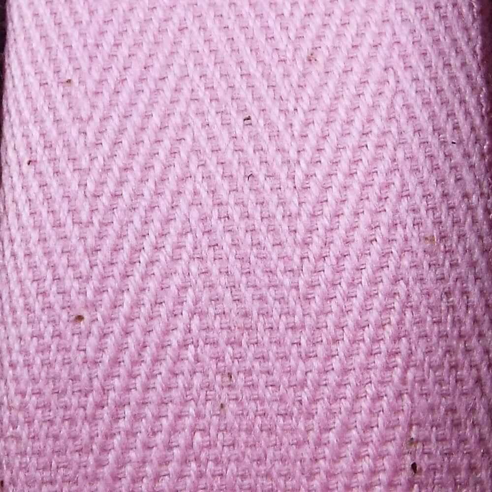 25mm Pure Cotton Herringbone Twill Tape Binding 37 Colours Buy 1 2 4 or 8m+ 675D, 074 Powder Pink, 4 Metres โ image 1