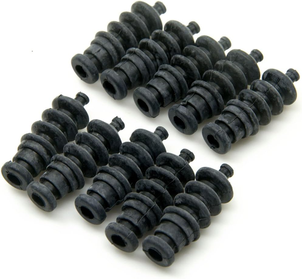QUE-T 10Pcs Waterproof Push Rod Rubber Seal Bellow 37mm for RC Boat
