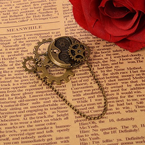BLESSUME Unisex Steampunk Brooch Lapel Pin (B) - Thumbnail 6