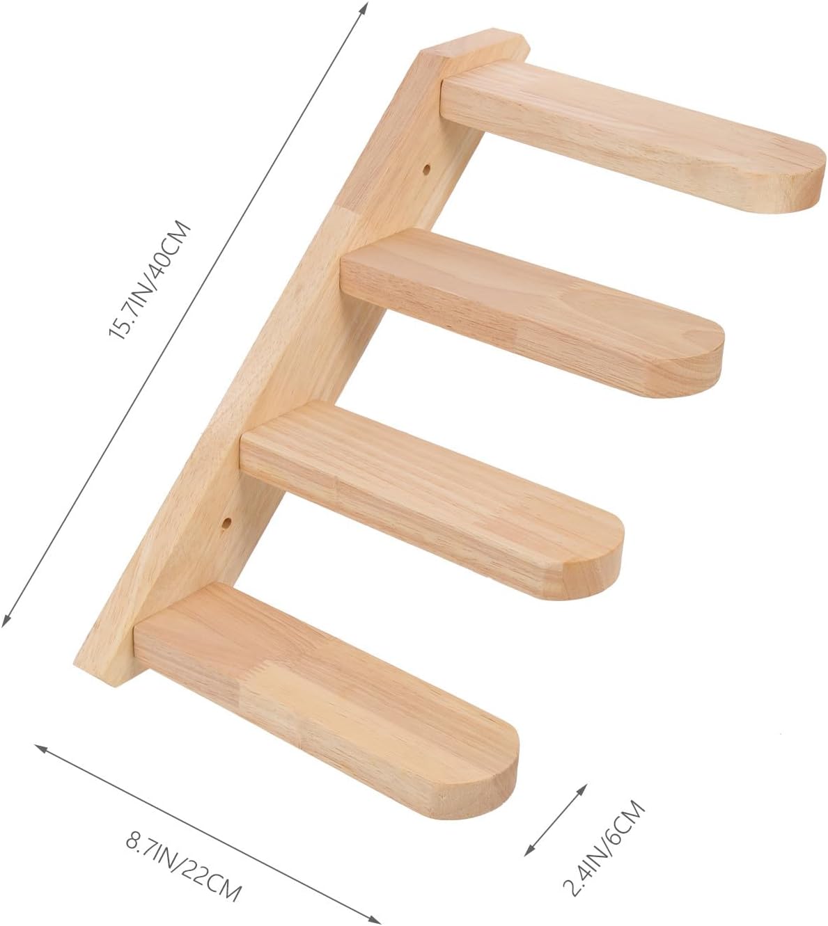 Homoyoyo Wooden Cat Climbing Wall Shelf Indoor Cat Wall Steps Wear-Resistant Platform Pet Furniture and Kittens