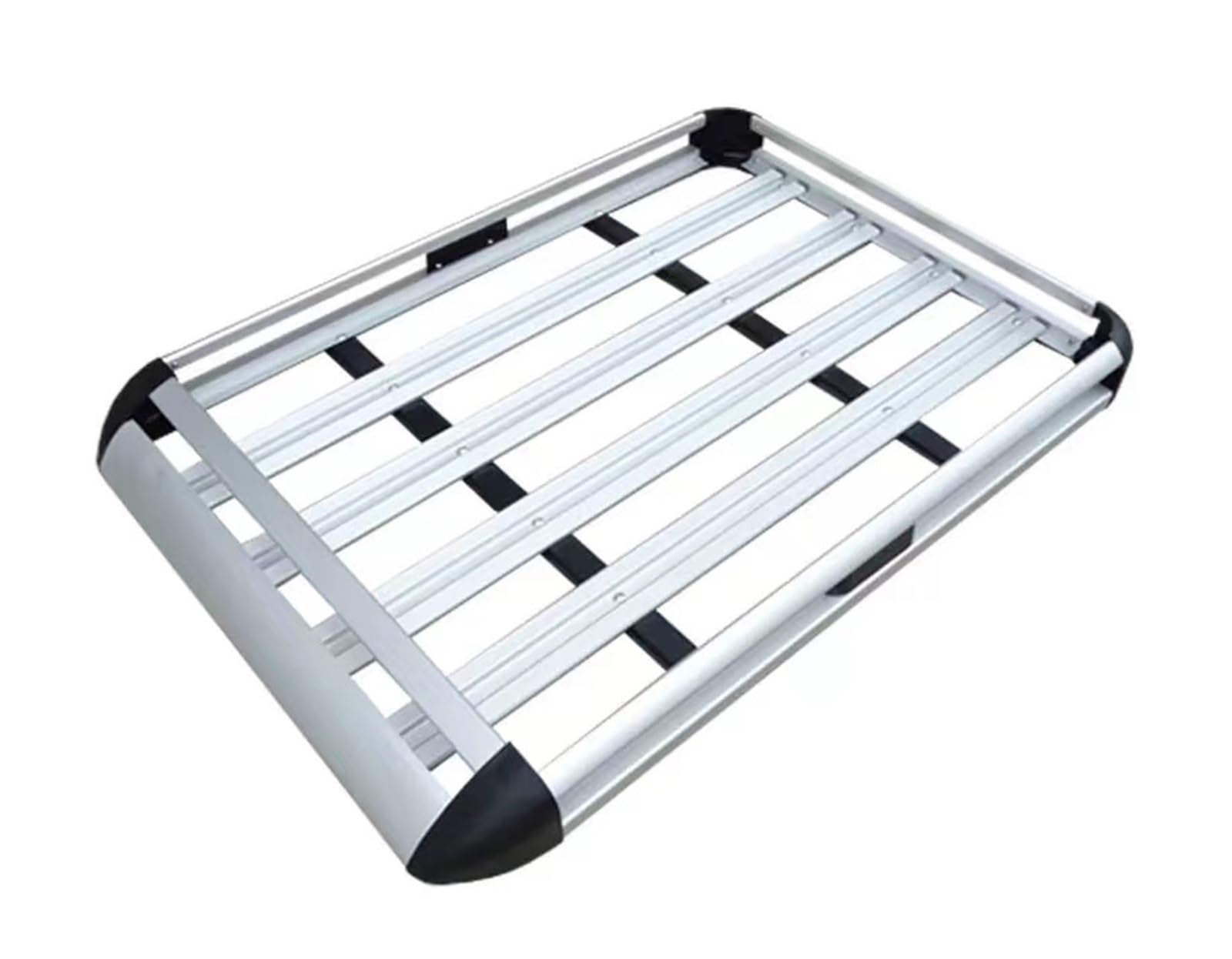 Aluminum Alloy 127 * 90cm, 140 * 100cm, Double-Layer car roof Luggage Rack, SUV roof, Aluminum Alloy Cargo Truck Hanging Basket(127x90 Silver)