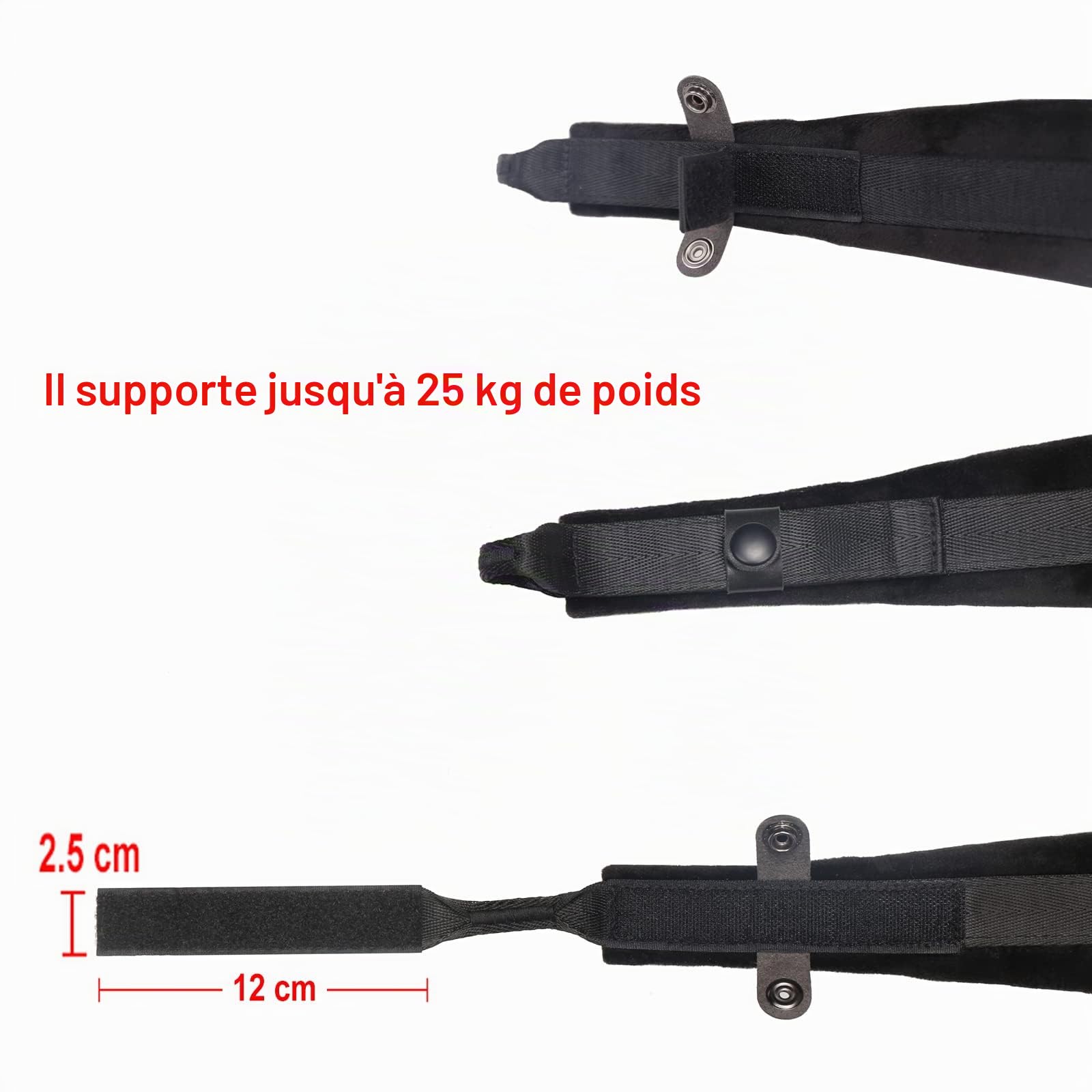 rayzm Sangles d’accordéon, Ceintures d’épaule réglables Sangles pour accordéons, 6cm de large * 1cm d’épaisseur Velours super doux pour un jeu confortable