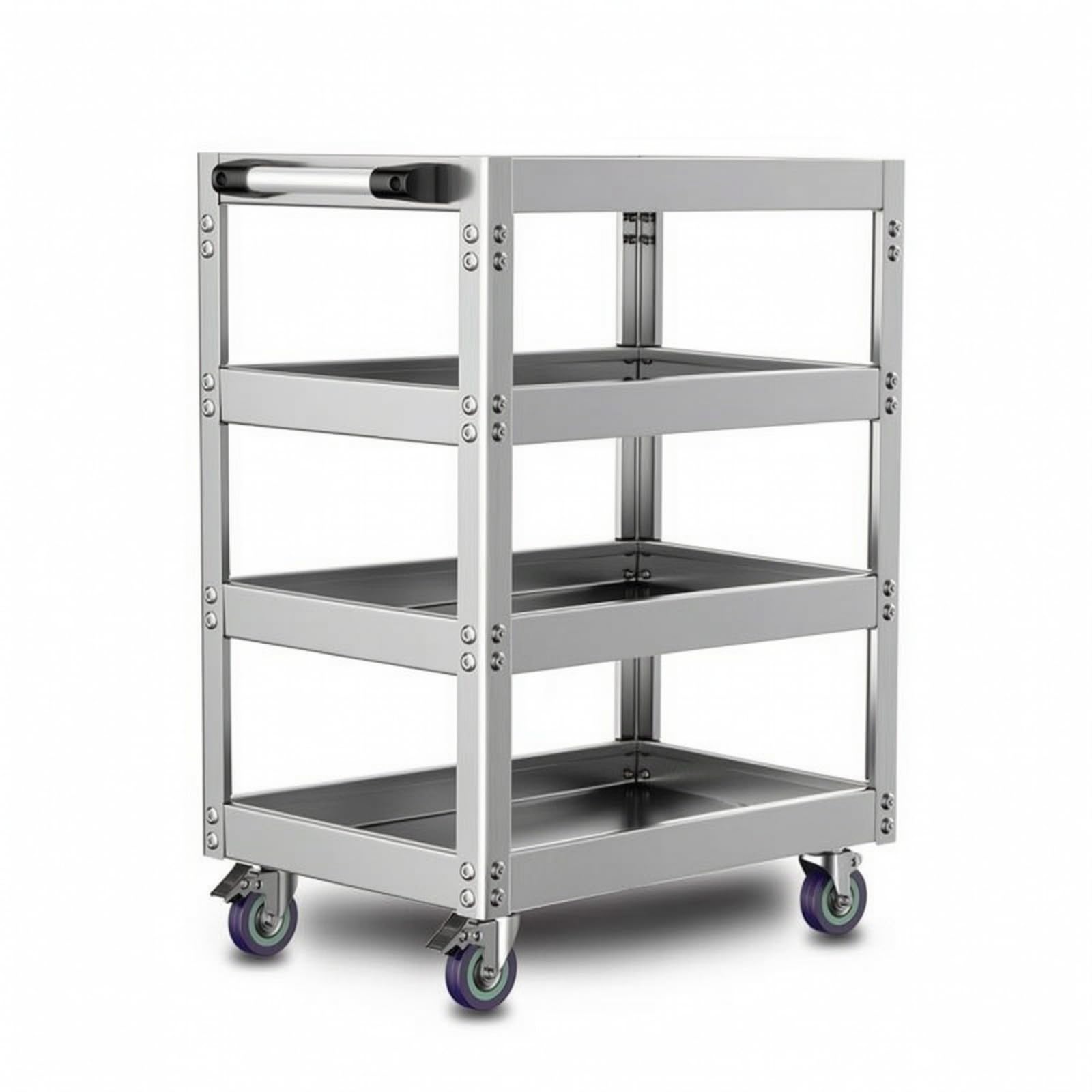 Carro de Acero Inoxidable Carro Taller, 66 35 81cm, Style to 8
