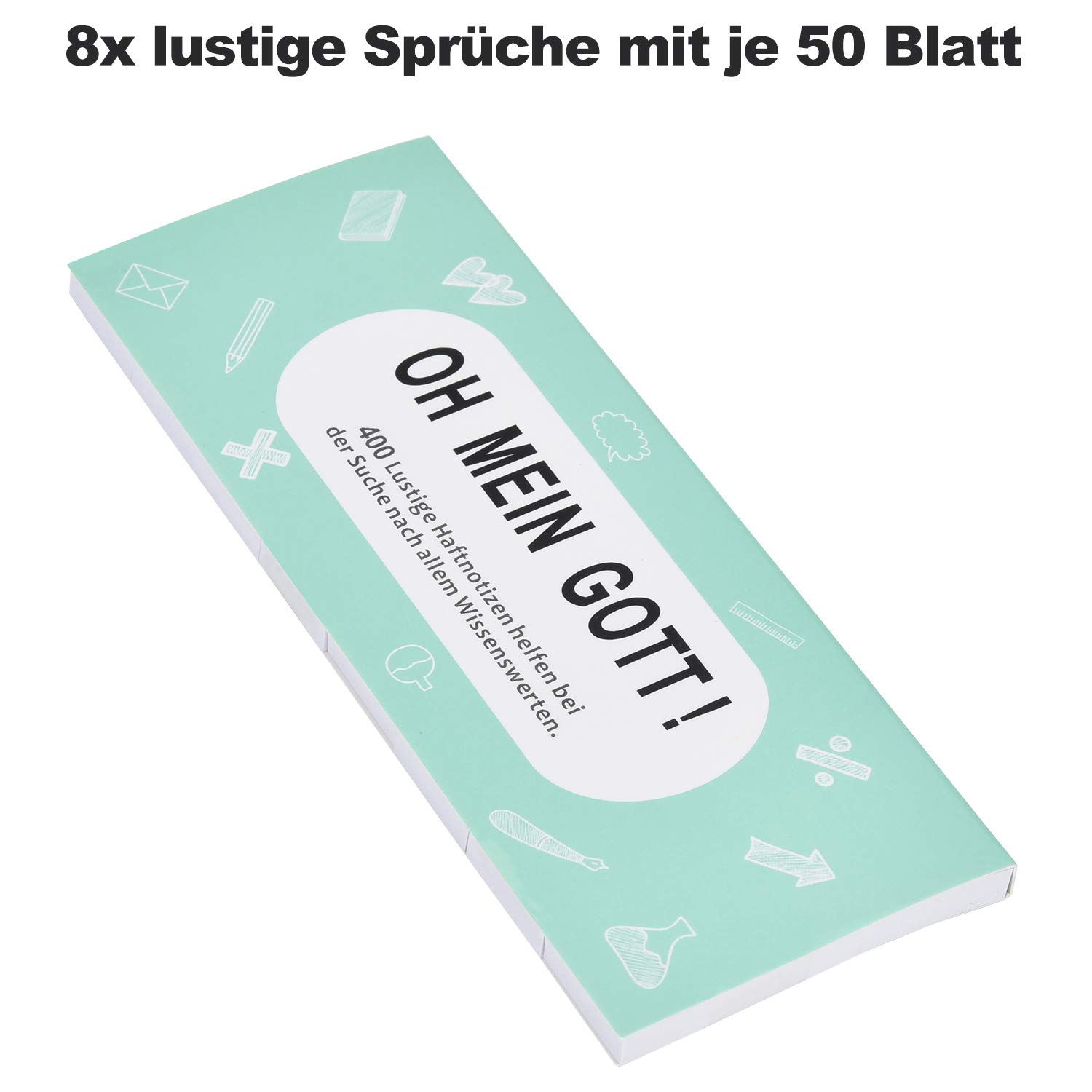 OFFCUP Cartoon Dier Sticky Notes, 32 Pack Leuke Sticky Notes Set, 640 stuks Sticky Notes voor Feesttassen Cartoon Bericht Notitie voor School Kantoor Memo Leerlingen Kinderen Geschenken Party Tassen
