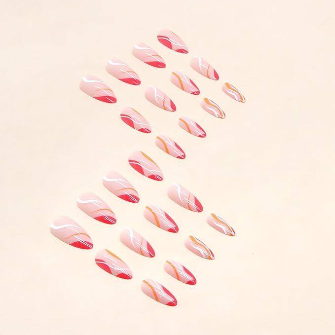 Hot Pink French Tip Summer Nails | Press-on Manicure