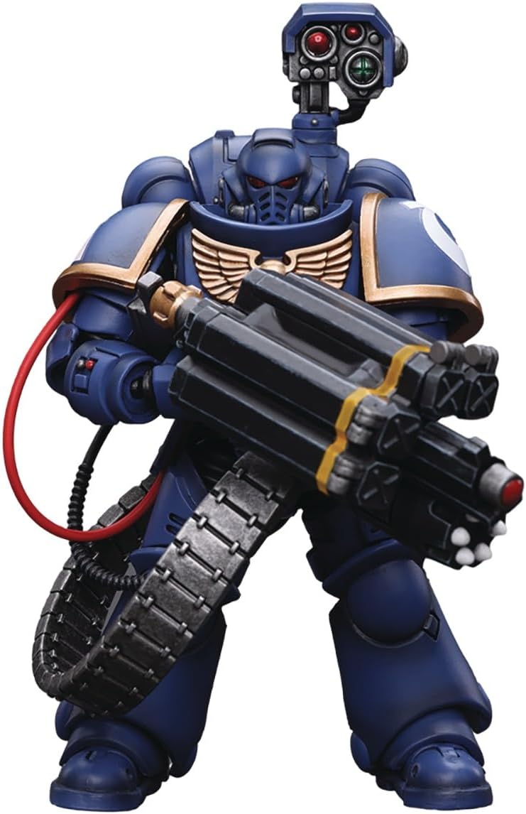 Warhammer 40K: Ultramarines Desolation Marine with Castellan Launcher (Superfrag) 1:18 Scale Action Figure