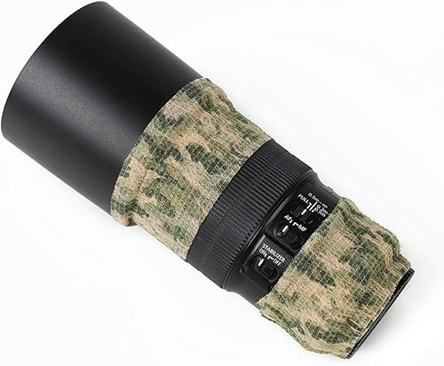 Miniatura 10 de Yoo & Main 12 rollos de cinta de camuflaje autoadherente, cohesivo, rifle, escopeta de camuflaje, cinta de camuflaje militar, vendaje elástico para