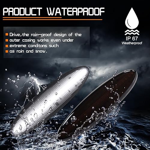 Miniatura 4 de Blanco LED ahumado lente para 1997-2004 Chevrolet Corvette C5 parachoques trasero lateral Fender Marker luces de señal de giro OEM # 16523536