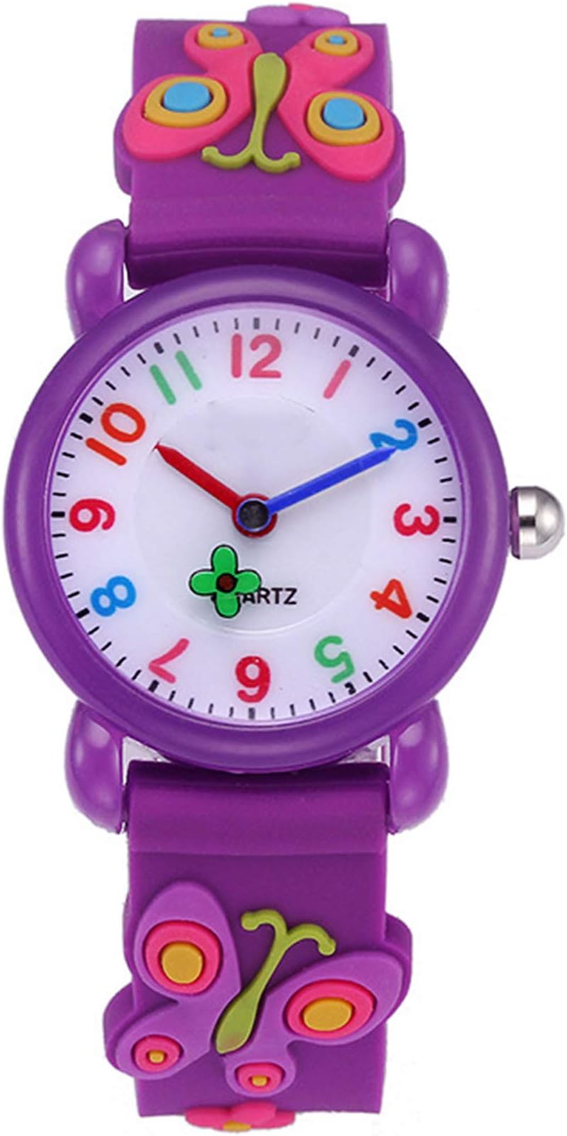 ZAWTR Kids Analog Watches for Boys Girls, Childrens Sports Waterproof 3D Cute Cartoon Watch, Boys Girls Teaching Wrist Watches Toddler Gift