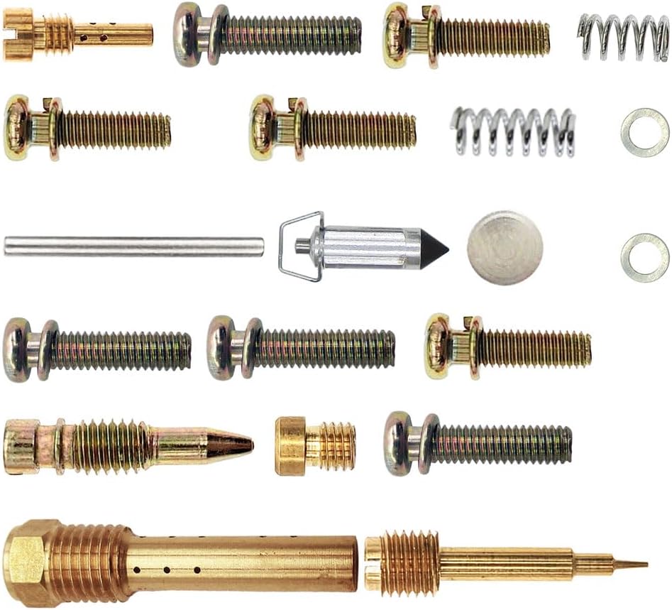 4-Pack Carburetor Rebuild Kit Carb Repair Kits with Diaphragm Float Replacement for Kawasaki Ninja 600R ZX600A 85-87 ZX600C 88-97
