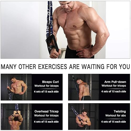 Miniatura 7 de INNSTAR Pull up Assist Band System Ajustable Anti Snap Chin Up Asistencia Banda de resistencia elástica "Patente pendiente"