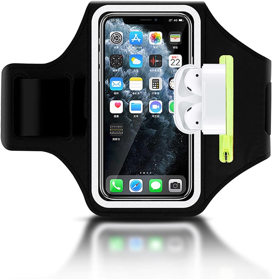 RunBear Sportarmband Mit Kopfhörer-Tasche - Handyhalter Für Laufen & Fitness