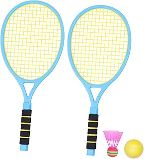 Toyvian 1 Set Tennis Racquets Gift Set Plastic Tennis Racket Set Youth Tennis Racquet Kids Tennis Racket Tennis Set Kids Suit Tennis Racket for Kid Badminton Racket Fitness 2 in 1 Gift Set