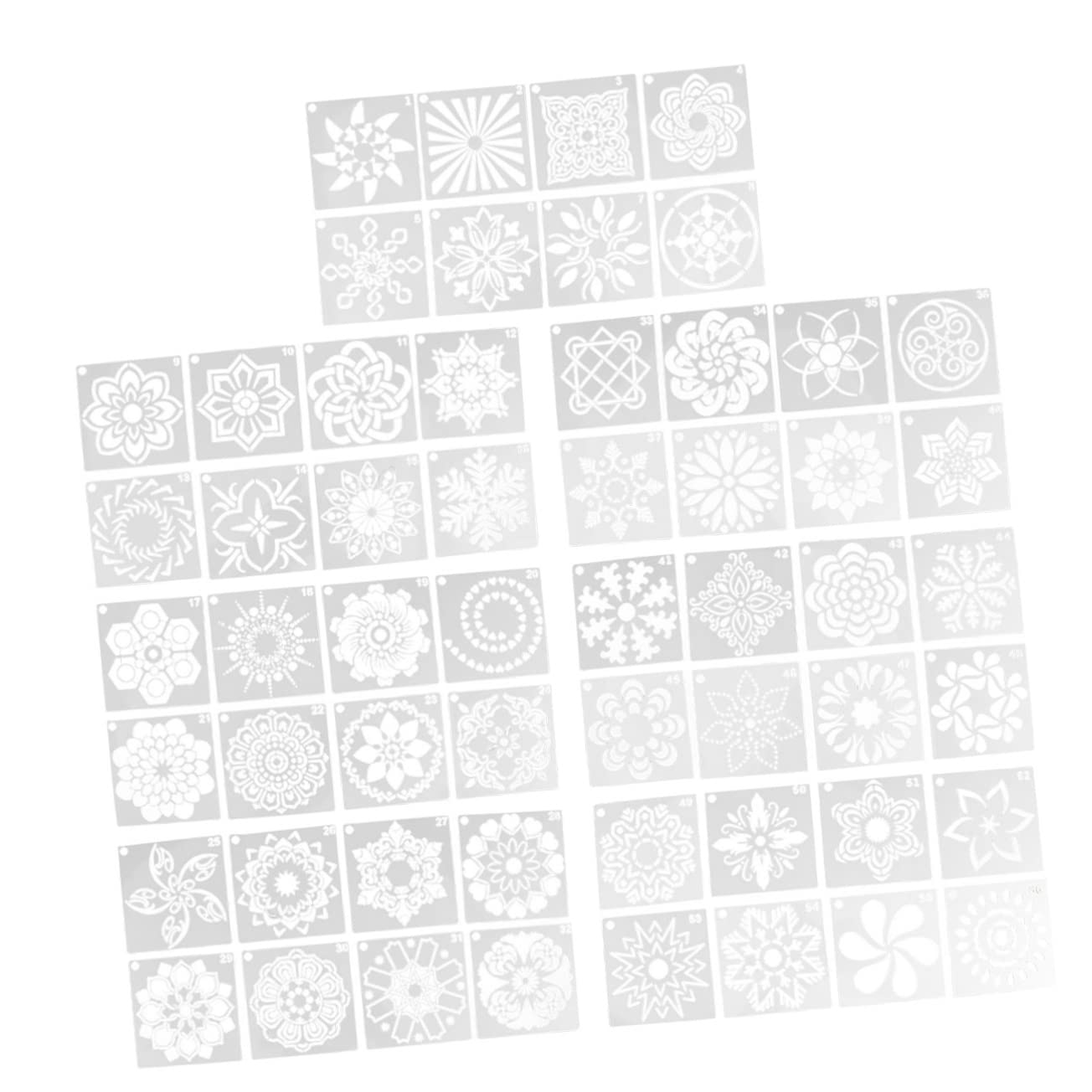 SEWACC 112pièces Pochoirs Mandala Modèles Créatifs Pour Peinture Et Décoration Outils De Dessin Pour Vos Projets Artistiques