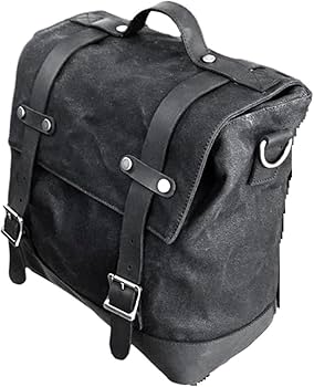Amazon.co.jp: Conutooレトロキャンバスバイクサイドバッグ 本革