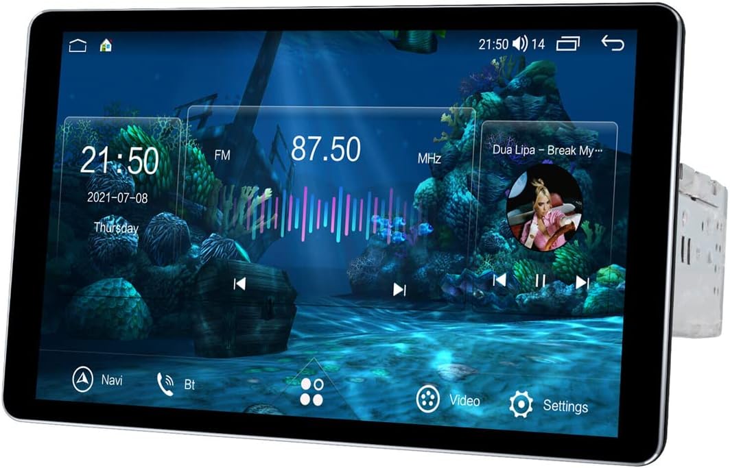 Joying Android 10.0 Head Unit 8 inch Single Din Car Stereo GPS Navigation 6GB+128GB Support Optical & Coaxial Output Wireless Apple Carplay Wireless