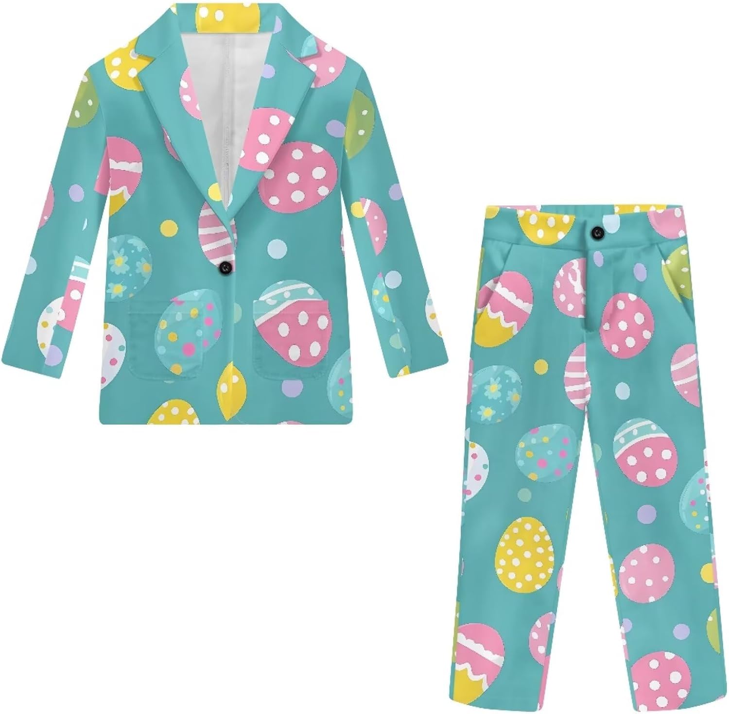 Boy Suit Tuxedo Kids Formal Suits with Pockets & Button Size 5-14 Years