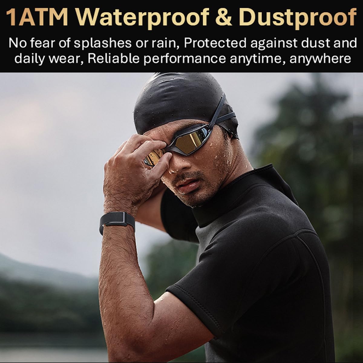Pulsera inteligente GPS sin pantalla, monitor de frecuencia cardíaca, sueño, rastreador de salud, oxígeno en sangre, detección de caídas, llamadas SOS, podómetro, contador de pasos, rastreador de