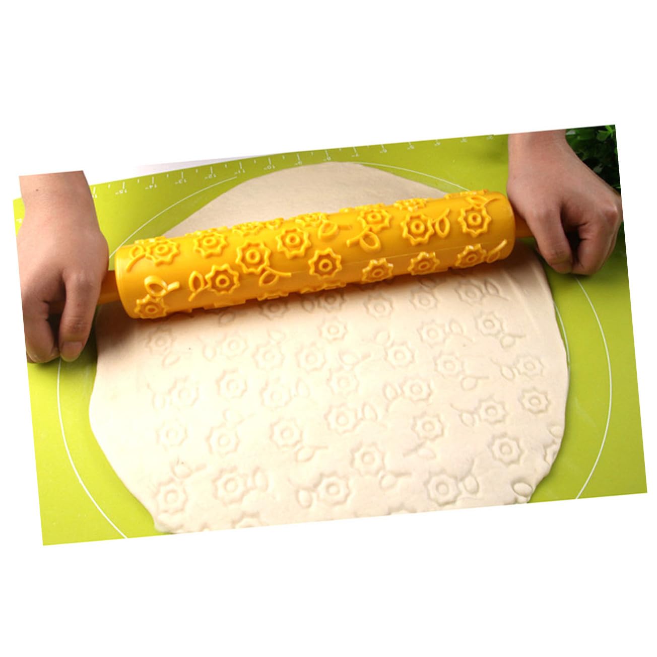 Sosoport 5 Piezas Rodillo Relieve De Plástico Molde Para Masa Diseño Estampado Rodillos Para Decorar Pasteles y Repostería Utensilios Para Amasar Repostería