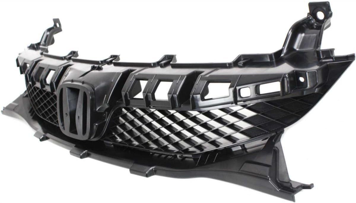 NEW Front Bumper Grille Direct Replacement for 2009-2011 Honda Civic (Partslink number HO1200198)