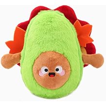 HugSmart Pet Autumn Tailz Turkey Avocado Dog Toy, 9-Inch, Plush, Multicolor