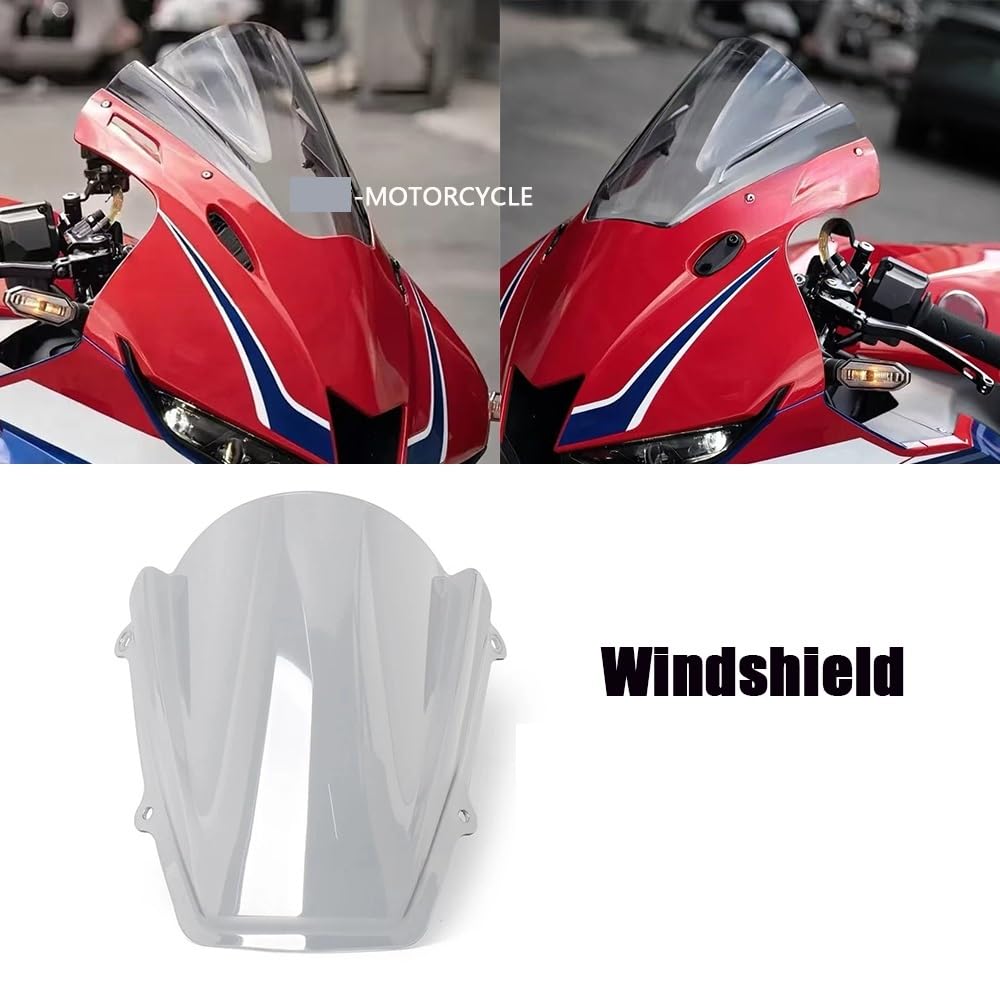 Szybka szyba motocyklowa Pasuje do Hondy CBR600RR | Motocykl turystyczny Sportowa osłona przedniej szyby Deflektor wiatrowy(Black)