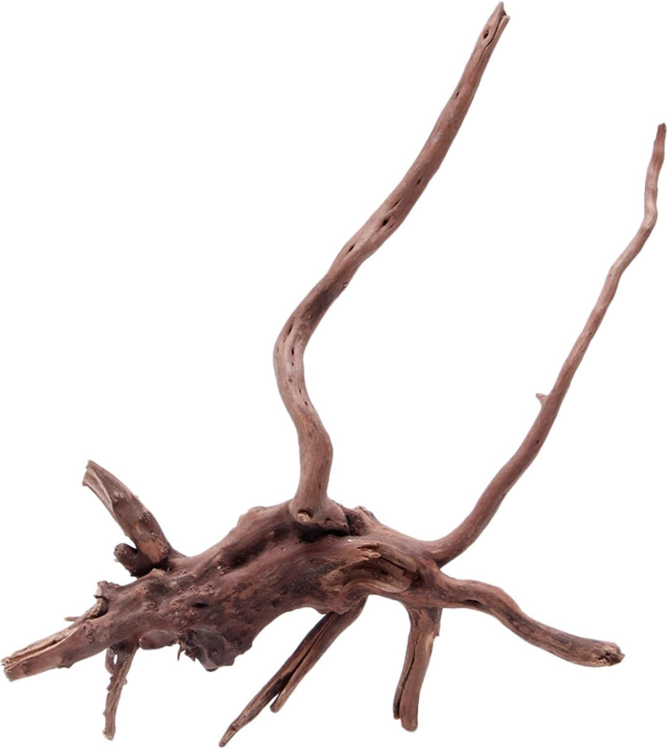 Fish Tank Decorations,Aquarium Sculpture, Wood Natural Driftwood Tree Aquarium Fish Tank Plant Decoration Wood Log Ornament Fish Aquarium Accessories(M 10.6in)