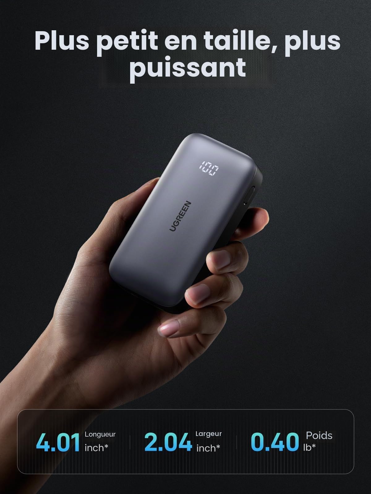 UGREEN 10000mAh Mini Powerbank Quick Charging 30W