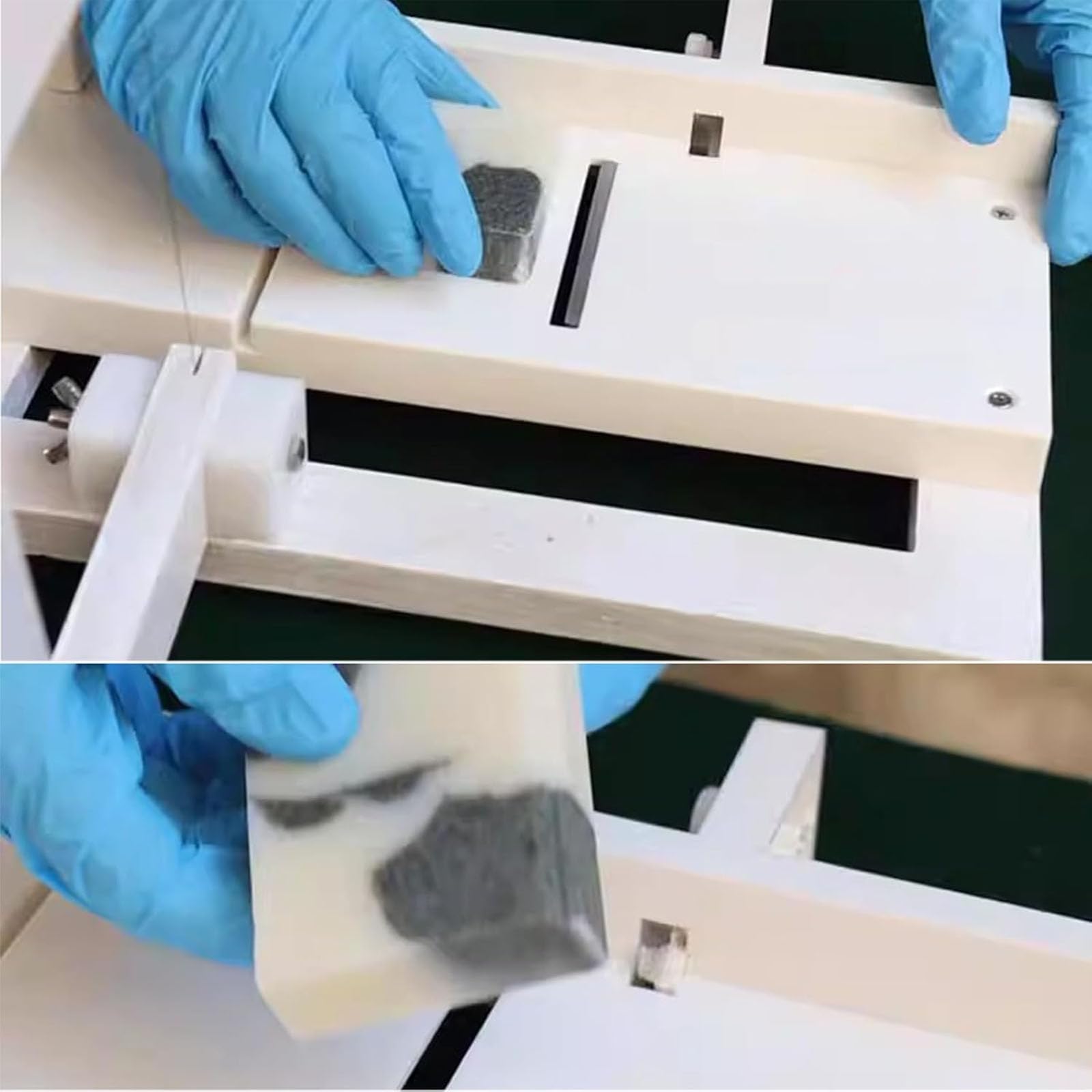 Cortador de jabón ajustable con alambre de acero inoxidable y cuchillo de modelar, herramienta de fabricación de jabón hecha a mano para proyectos de bricolaje