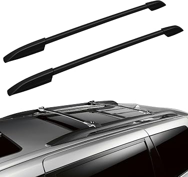 FINDAUTO Roof Rack Side Rails for Toyota for Highlander 2008-2013 Cargo Bars for Rooftop Cargo Carrier Luggage Kayak