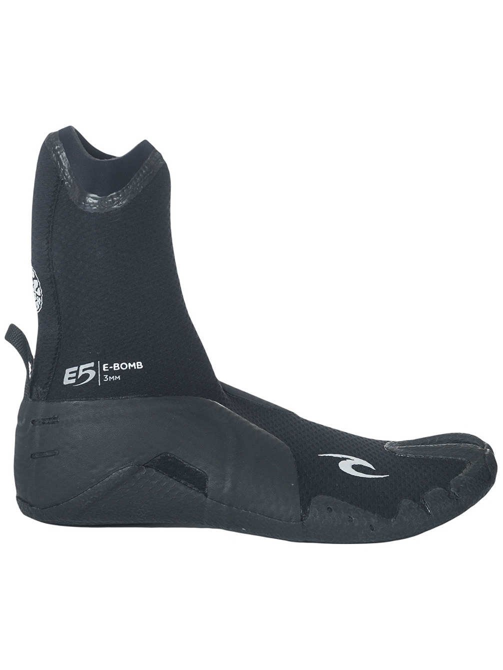Rip Curl 2026 Bomb 3mm Split Toe Wetsuit Boots Black WBO7EM