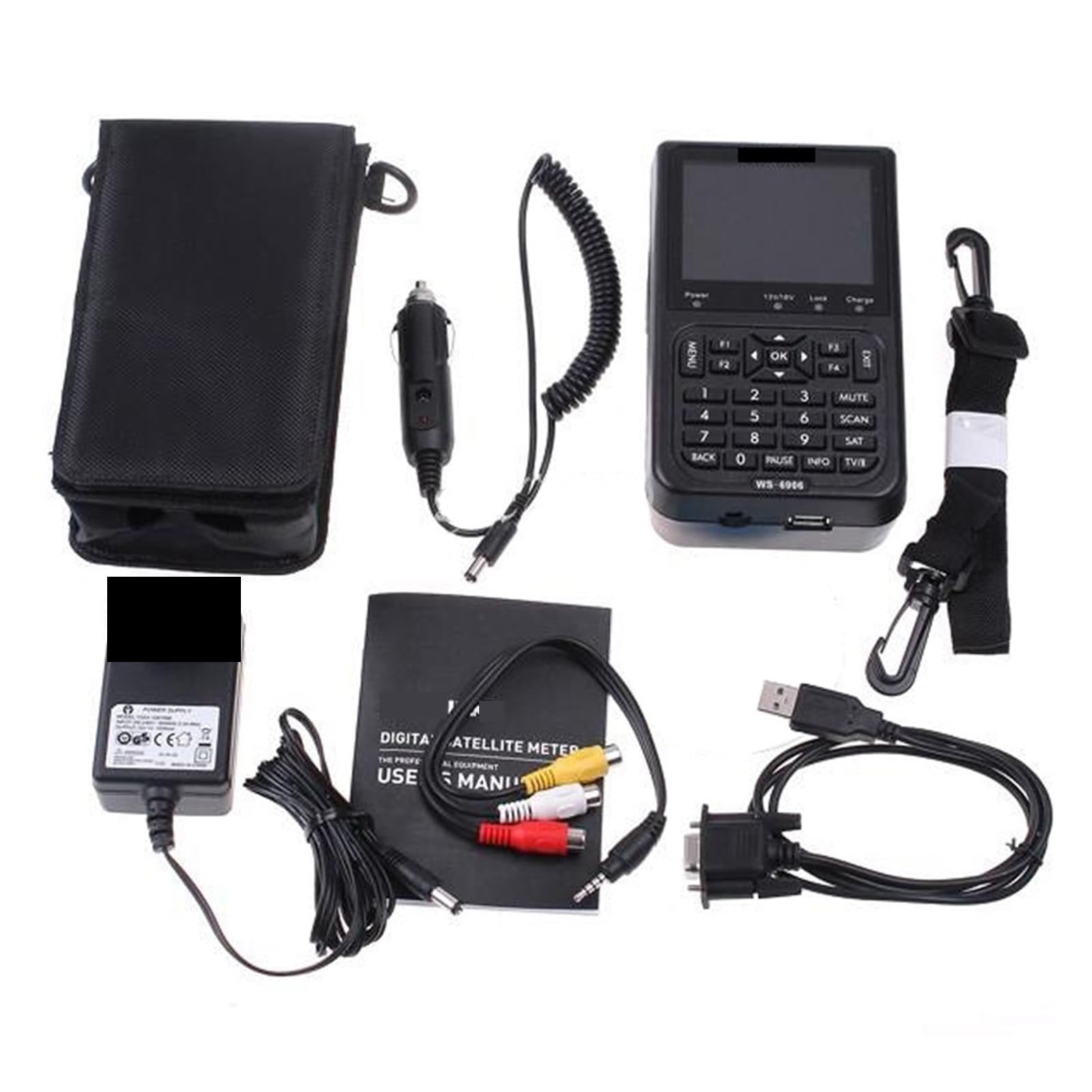 LNHHG 3.5 Inch LCD DVB-S Digital Satellite Signal Finder Meter DVB S Full FTA Finders WS 6906