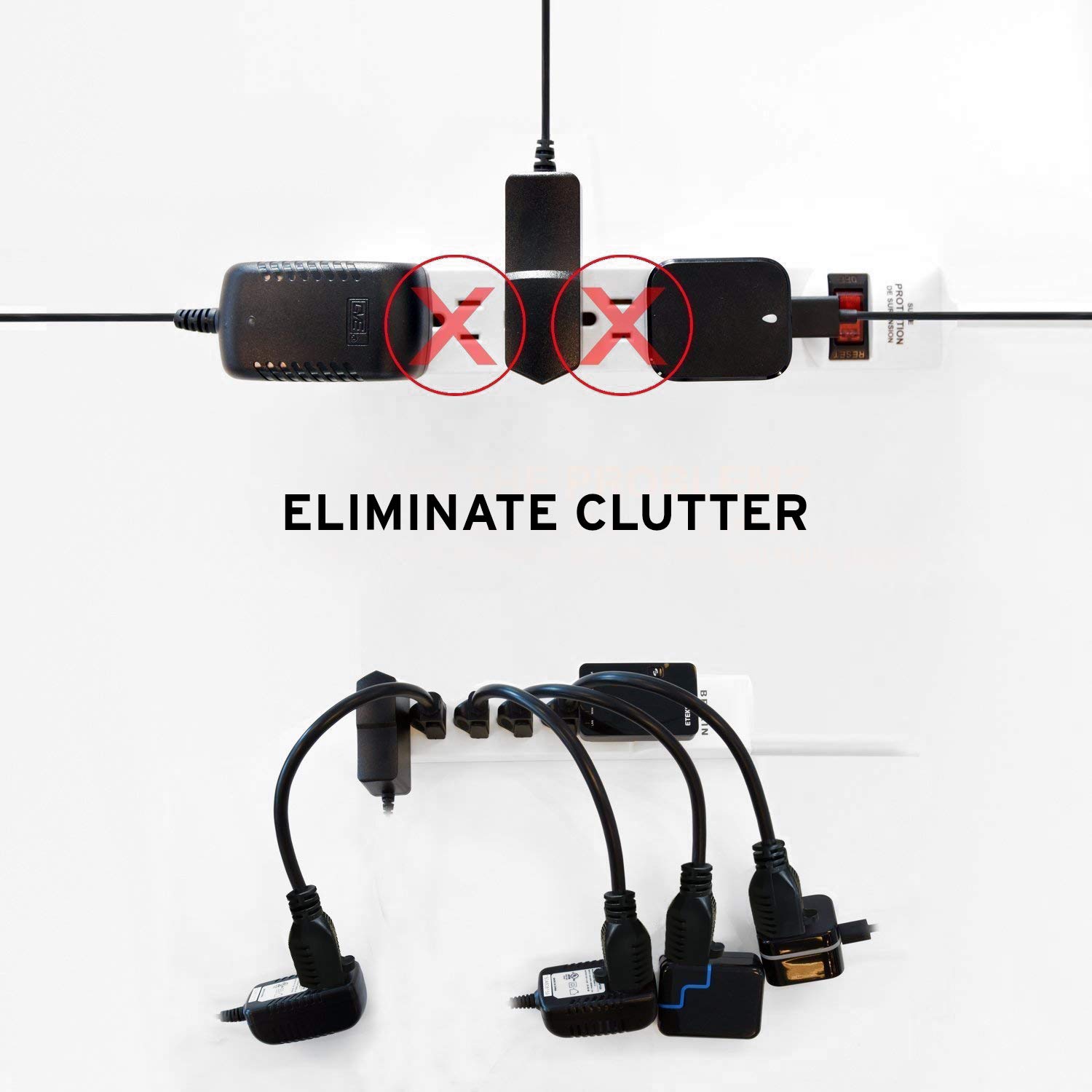 Etekcity EEC1FT Short Power Extension Cord, Small Extension Cord 1