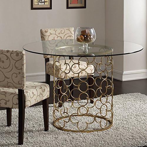 Brush Gold Dining Room Table