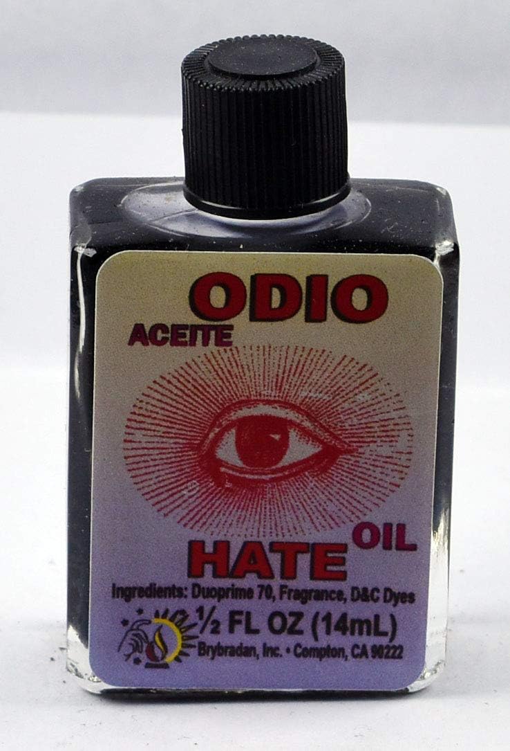 MW 12 PIECES BRYBRADAN HATE SPIRITUAL OIL ODIO ACEITE ESPIRITUAL -1/2 FL OZ 14.7ML